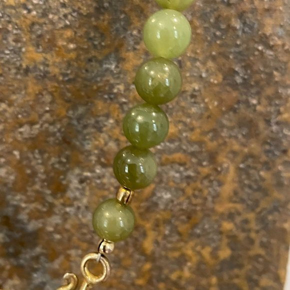 VINTAGE ASIAN JADE COIN Necklace - Picture 7 of 8